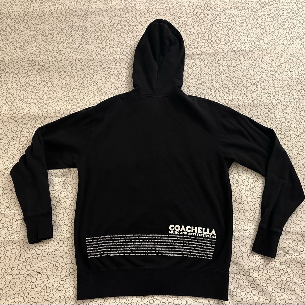Black Hoodie with Floral Design - Picture 2 of 6